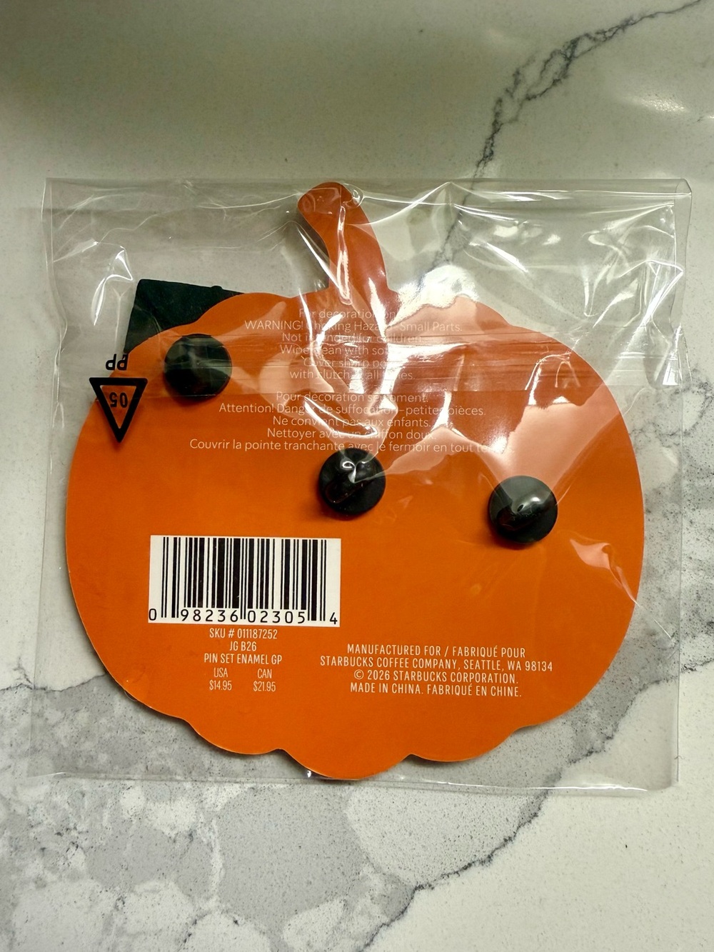 Starbucks x Peanuts Snoopy Pumpkin Pin Set - Picture 2 of 2